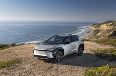 Toyota a révélé que le SUV 2023 bZ4X sera disponible chez les concessionnaires américains au printemps. (Image source : Toyota)