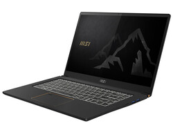 Le MSI Summit E15 A11SCST (9S7-16S623-056), unité de test fournie par MSI Allemagne.