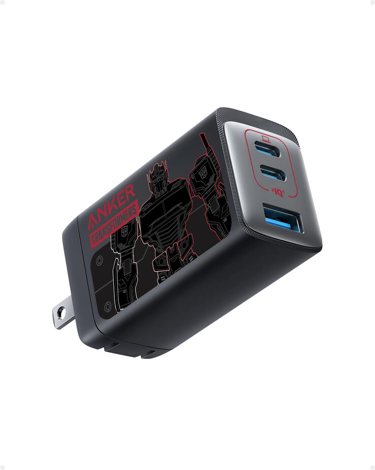 Le chargeur Anker x Transformers Special Edition 735 (GaNPrime 65W) (Image source : Anker)
