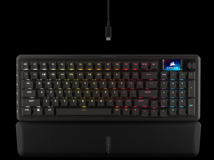 Le Corsair Vanguard 96 Pro se connecte via un simple câble USB 3.1 ou 3.0 type A. (Source de l'image : Corsair)