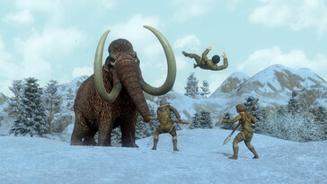 Une image représentant un mammouth dans *Dawn of Man*.