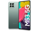 Le Galaxy M53 5G sera disponible en trois couleurs. (Image source : Samsung)