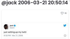 Le NFT du premier tweet n'est pas à la hauteur des plans (image : OpenSea)