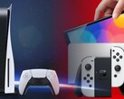L'étiquette de prix de la PS5 pourrait être modifiée pour refléter un éventuel succès commercial de la Nintendo Switch OLED. (Image source : Sony/Nintendo - édité)
