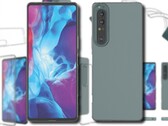 Des étuis de protection ont apparemment révélé le design final du Sony Xperia 1 IV. (Image source : TVCMall - édité)
