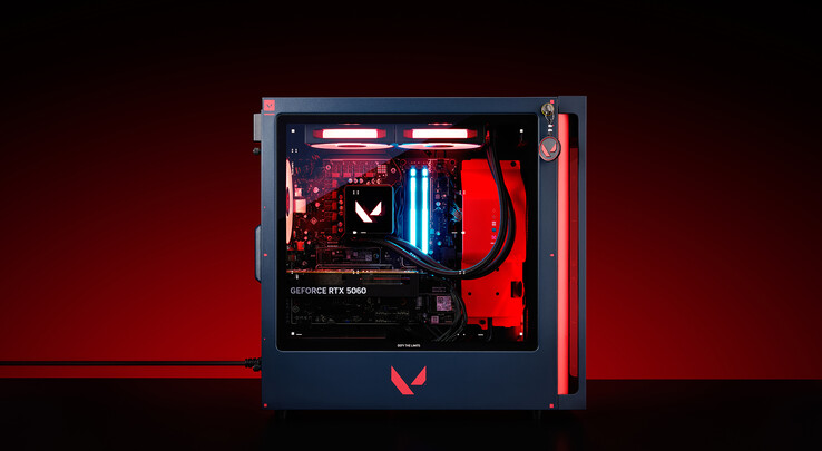 Le panneau gauche de l'Omen 35L Valorant Edition (Image source : HP)