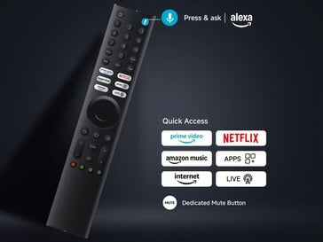 Une télécommande avec microphone intégré est incluse (Image source : Xiaomi)