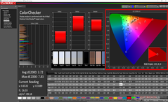 Samsung Notebook 9 Pen - ColorChecker avant calibrage.