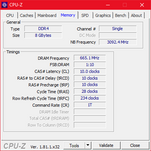 ThinkPad L380 Yoga - CPU-Z : mémoire vive.