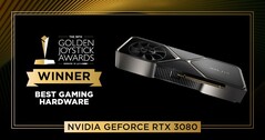 GeForce RTX 3080. (Source de l'image : @GoldenJoysticks)