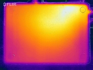 Test de résistance aux températures de surface (en bas)
