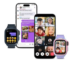 Les utilisateurs de la montre connectée myFirst Fone S4 peuvent participer à des appels vidéo de groupe.