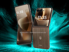 Le Razr 70 Ultra dans l'une de ses couleurs de lancement.