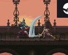 Blasphemous est un jeu Metroidvania de type Souls qui est actuellement en vente à un prix record sur Steam. (Source de l'image : Steam)