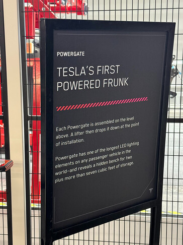 Spécifications du coffre de la Tesla Powergate