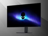 Vue de face en angle du moniteur OLED 4K Alienware AW3226Q de 32 pouces