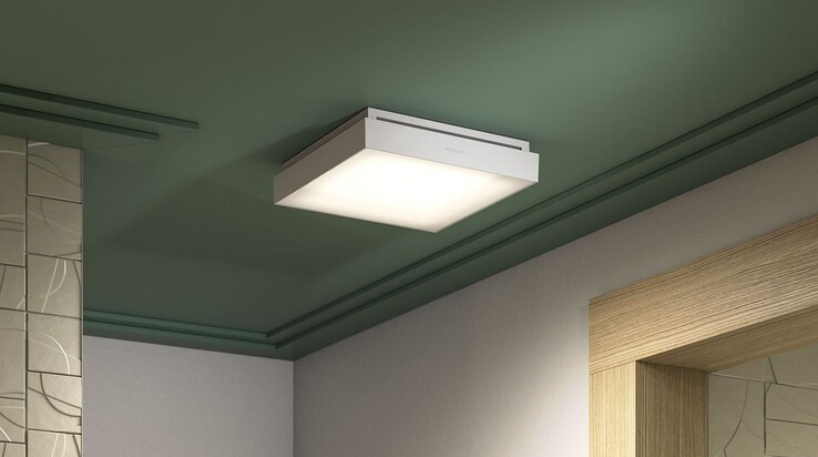 Le ventilateur intelligent Atmo est un climatiseur de salle de bains et une veilleuse intelligents. (Source : Kohler)