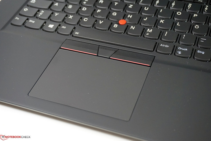 Lenovo ThinkPad X1 Extreme - Touchpad et TrackPoint.