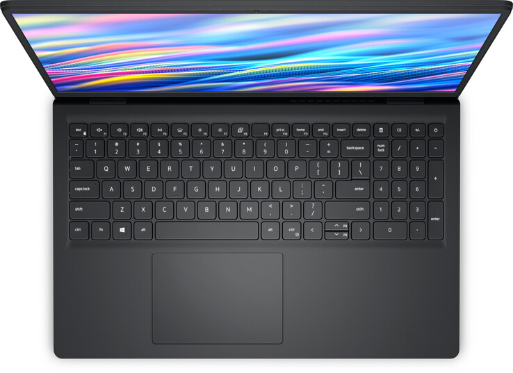 Le Dell 15 est doté d'un clavier de taille normale. (Source de l'image : Dell)