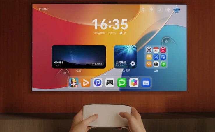 L'écran intelligent Mate TV Max de 110 pouces. (Source de l'image : Huawei)