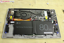 Les LG Grams de 14, 16 et 17 pouces sont également équipés de la batterie de 80 Wh.