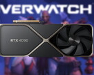 La RTX 4090 de GeForce a un prix de vente conseillé de 1 599 dollars. (Source : Nvidia,Blizzard-édité)