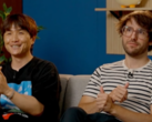 Une capture d'écran d'une interview de Choi Ji Won et Guillaume Broche (image soruce : Lies of P YT)