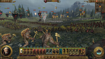 Une image montrant une armée dans Total War: Warhammer.