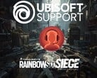 Les logos du support Ubisoft et de Rainbow Six Siege sont affichés (Source de l'image : Support Ubisoft avec modifications)