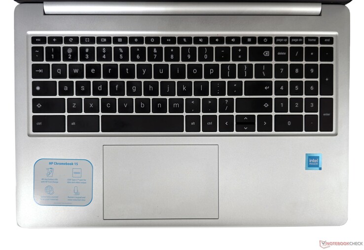 HP Chromebook 15a : Clavier et pavé tactile