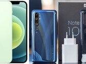 L'iPhone 12 passe au vert tandis que Xiaomi continue de proposer un chargeur. (Source de l'image : Apple/GSMArena)