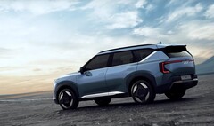 Kia semble positionner l&#039;élégant EV5 comme le véhicule électrique à tout faire, axé sur la praticité et doté d&#039;une touche de style. (Source de l&#039;image : Kia Worldwide)