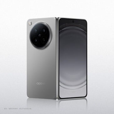 L'Oppo Find N6 en couleur titane originale.