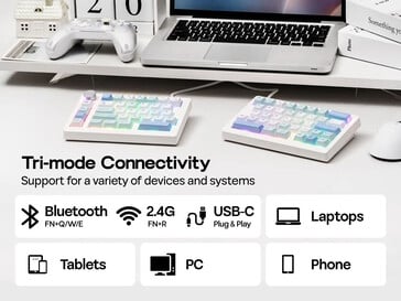 La connectivité Bluetooth et 2,4 GHz est prise en charge. (Source de l'image : Epomaker)