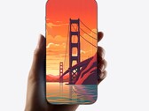 Un rendu de l'iPhone sans carrure avec le système Face ID sous l'écran. (Source : Ice Universe)