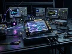 Image conceptuelle d'une puce photonique