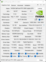GPU-Z : Nvidia GeForce RTX 3050