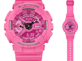 La montre Casio G-Shock GMA-S110BE-4A édition limitée Barbie est alimentée par une pile CR1220, dont l'autonomie est estimée à 2 ans (Source : Casio)