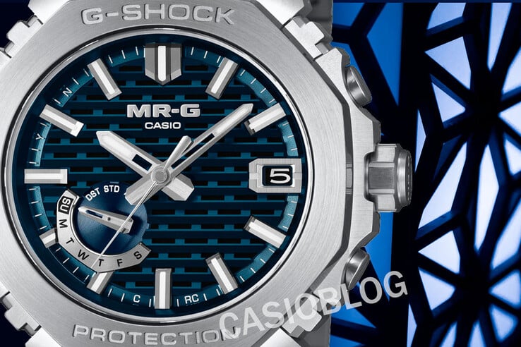 Une image de la montre Casio G-Shock MRG-B2100D-2A qui fait l'objet de rumeurs. (Source de l'image : Casioblog)