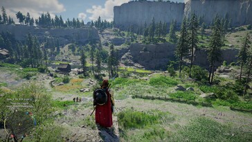 Photo : une capture d'écran du gameplay de Crimson Desert.