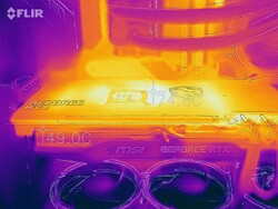 MSI GeForce RTX 3080 Gaming X Trio dans le test de stress