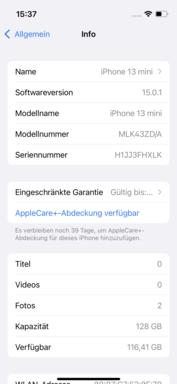 Logiciel - Apple iPhone 13 mini