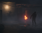 Sur la photo, un extrait de la bande-annonce officielle d'Operation : Outbreak, montrant un zombie à côté d'un feu sur un fond sombre. (Source de l'image : Steam)