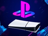 La console PS5 Digital repose horizontalement sous le logo PlayStation