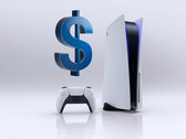La console PS5 est représentée sous le signe du dollar (Image source : Sony PlayStation avec modifications)