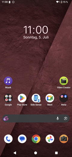 Test du Sony Xperia 1 VIII : interface utilisateur Android
