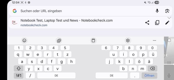 Clavier horizontal