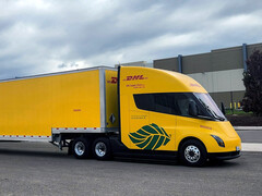 Le Tesla Semi testé chez DHL. (Source de l'image : DHL)