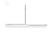 Le design "Galaxy Z Flip &amp; Slide " peut se transformer en deux téléphones Z Flip fusionnés l'un contre l'autre. (Image Source : Samsung)