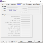 Spectre x360 13t - CPU-Z : mémoire vive.